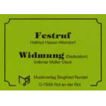 Festruf / Widmung (Dedication) - Helmut Haase-Altendorf