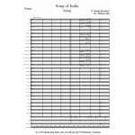 Song of India -Nicolaj / Nicolai / Nikolay Rimskij-Korsakov / Arr.William Crake