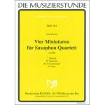 Vier Miniaturen für Saxophonquartett -Josef Bönisch