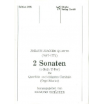 2 Sonaten (e-Moll / F-Dur ) : für - Johann Joachim Quantz