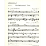Für Feiern und Feste -Anhang- (14 Trompete 1 in Bb) - Max Villinger