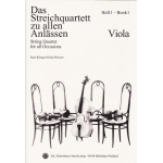 Das Streichquartett zu allen Anlässen Band 1 - Viola - Alfred Pfortner