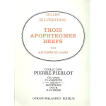3 Apophtegmes brefs : pour hautbois - Gilles Silvestrini