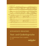 Fest- und Gedenksprüche op.109 - Johannes Brahms / Arr. Gottfried Wolters