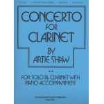 Concerto for Clarinet (solo bb clarinet and piano accompaniment) - Artie Shaw
