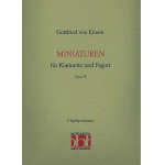 Miniaturen op.91 : für Klarinette und Fagott -Gottfried von Einem
