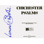 Chichester Psalms : reduction of the orchestra score - Leonard Bernstein