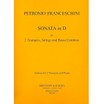 Sonate D-Dur für 2 Trompeten, - Petronio Franceschini