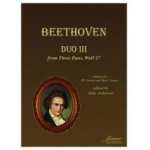 Duo III, WoO 27, adapted for clarinet and bass clarinet -Ludwig van Beethoven / Arr.John Anderson