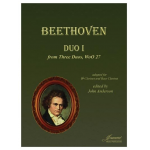 Duo I, WoO 27, adapted for clarinet and bass clarinet -Ludwig van Beethoven / Arr.John Anderson