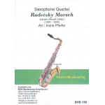 Radetzky-Marsch für 4 Saxophone (SATBar) Partitur und Stimmen - Johann Strauß / Strauss (Vater) / Arr. Hans Pfeifer