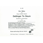 Vier Sätze aus Händels Dettinger Te Deum -Georg Friedrich Händel (George Frederic Handel) / Arr.Edmund Löffler