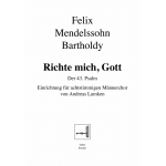 Richte mich Gott für 8-stimmigen Männerchor a cappella - Felix Mendelssohn-Bartholdy / Arr. Andreas Lamken