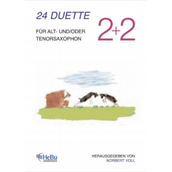 2+2 (24 Duette für Alt- und/oder Tenorsaxophon) - Norbert Voll
