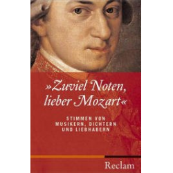 Taschenbuch: "Zuviel Noten, lieber Mozart" - Wolfgang Amadeus Mozart / Arr. Dietrich Klose