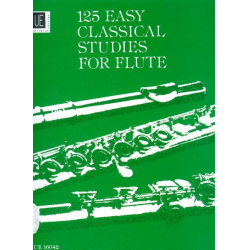 125 easy classical studies for Flute - Frans Vester