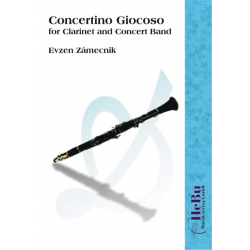 Concertino giocoso - for Clarinet and Concert Band - Evzen Zámecnik