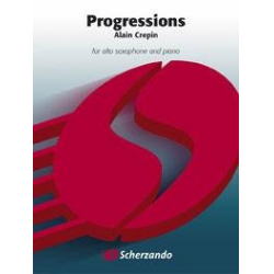 Progressions : für Altsaxophon und Klavier -Alain Crepin