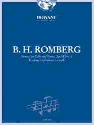 Sonate für Violoncello und Klavier op. 38 Nr. 1 in e-moll (Solostimme, Klavierauszug + 1 CD) - Bernhard Romberg
