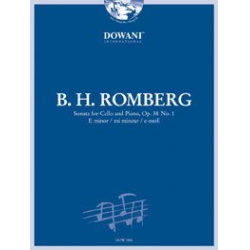 Sonate für Violoncello und Klavier op. 38 Nr. 1 in e-moll (Solostimme, Klavierauszug + 1 CD) -Bernhard Romberg