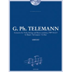 Konzert für Viola, Streicher und B.c. TWV 51:G9 in G-Dur -Georg Philipp Telemann