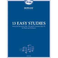 13 leichte Etüden für Klavier und Orchester von J.B. Duvernoy (op. 176) und H. Lemoine (op. 37) -Diverse