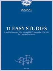 11 leichte Etüden für Klavier und Orchester v. J.B. Duvernoy (op. 276) und J.F.F. Burgmüller op. 100 - Diverse
