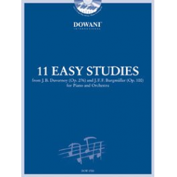 11 leichte Etüden für Klavier und Orchester v. J.B. Duvernoy (op. 276) und J.F.F. Burgmüller op. 100 -Diverse