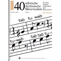 40 stilistische, rhythmische Bläserstudien - Stimme in F (Waldhorn) - Karl Pfortner