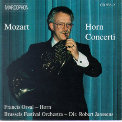 CD "Mozart Horn Concerti" - Francis Orval