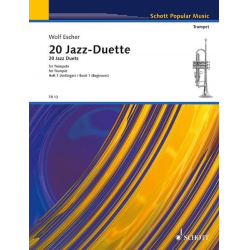 20 Jazz-Duette  für Trompeten Heft 1 - Online Material Audio -Wolf Escher