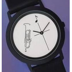 Armbanduhr Black "Trompete"