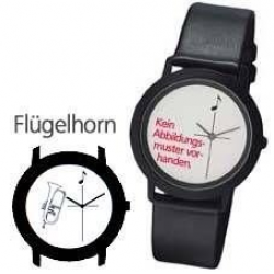 Armbanduhr Black "Flügelhorn"