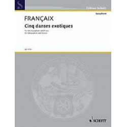 Cinq danses exotiques für Saxophon & Klavier -Jean Francaix