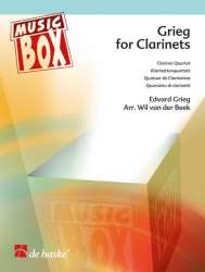 Grieg for Clarinets (3 Klarinetten und Bassklarinette) - Edvard Grieg / Arr. Wil van der Beek