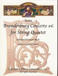Brandenburg 6  - Score - Johann Sebastian Bach / Arr. William P. Latham