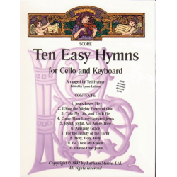 10 Easy Hymns - Cello -Hunter