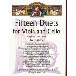 15 Duos Viola/Cello - William P. Latham