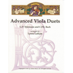Advanced Viola Duets -Carl Philipp Emanuel Bach / Arr.William P. Latham