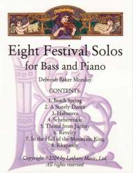 8 Festival Solos for Bass and Piano - Deborah Baker Monday