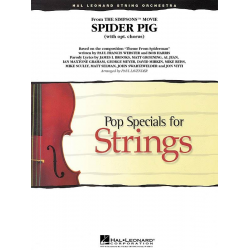Spider Pig (from The Simpsons) - Paul Francis Webster / Arr. Paul Lavender