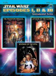 Star Wars Episodes I-III Flute Bk/CD