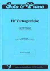 Elf Vortragsstücke  für ein Blasinstrument in Bb- od. C-Stimmung und Klavier - Hermann Xaver Egner