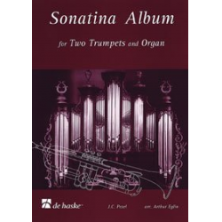 Sonatina Album for Two Trumpets and Organ - Johann Christoph Pezel / Arr. Arthur Eglin