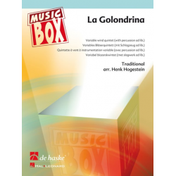 La Golondrina - Variable Wind Quintet (with percussion ad lib.) -Traditional / Arr.Henk Hogestein