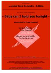 Baby Can I Hold You Tonight - Tracy Chapman / Arr. Stewart Burgess