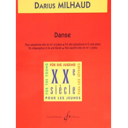 Danse pour saxophone alto et piano - Darius Milhaud