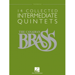 14 Collected Intermediate Quintets - Posaune - Canadian Brass