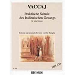 Praktische Schule des Italienischen Gesangs (Hoch) - Buch & CD - Nicola Vaccai