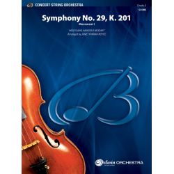 Mozart Symphony No. 29 K201 (s/o) - Wolfgang Amadeus Mozart / Arr. Janet Farrar-Royce